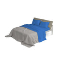 Set Lenzuola Matrimoniale Sopra Sotto e Federe Tinta Unita Royal