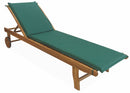 Cuscino per Lettino Prendisole 190x50x4 cm Soriani Verde Scuro
