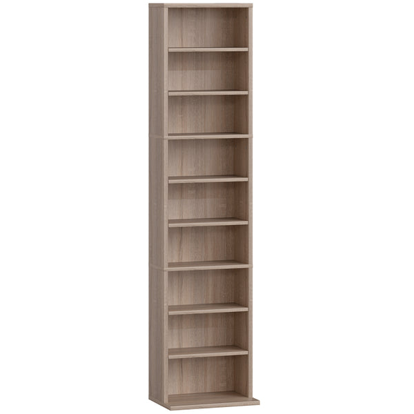 Libreria 33x24x140 cm Scaffale Porta CD con 6 Ripiani Regolabili Capacità di 260 CD/120 DVD Color Legno acquista