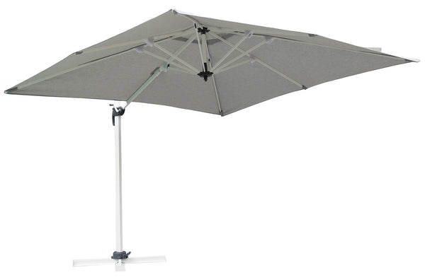 Vorghini Parasol de jardin décentralisé en aluminium gris clair 3x3m acquista