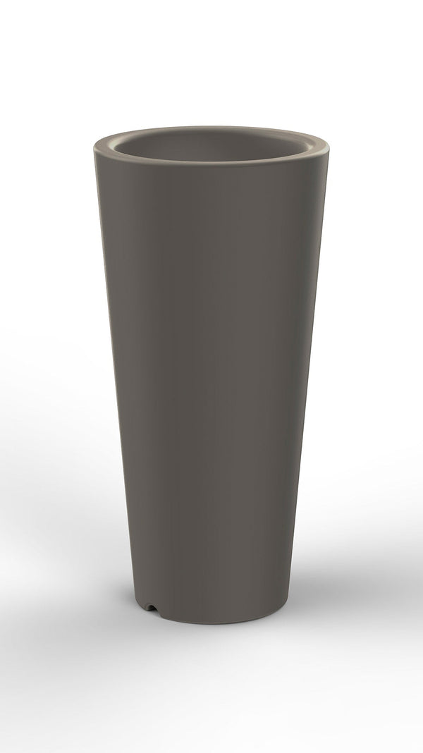 Vase Ø34x86 cm en résine Arkema Tondo 86 Tourterelle Gris prezzo