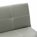 Divano Letto 175x80x69 cm in Similpelle Grigio
