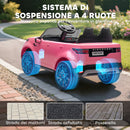 Macchina Elettrica per Bambini Licenza Ufficiale Land Rover Discovery 12V con Telecomando Rosa  