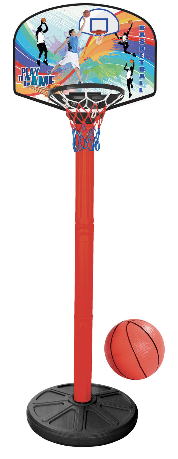 Panier de basket pour enfants 59x59x215 cm avec super ballon de basket acquista