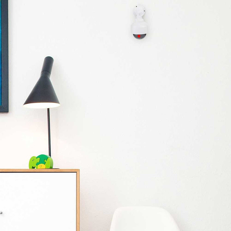 Telecamera Finta Videosorveglianza con Led Lampeggiante Camera Sicurezza Casa Grundig