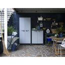 Armadio 4 Ripiani 80x44x182 cm Keter Titan Alto XL Grigio