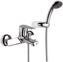 Kit Doccino e Miscelatore Monocomando per Vasca in Ottone Mariani Essenza Cromato