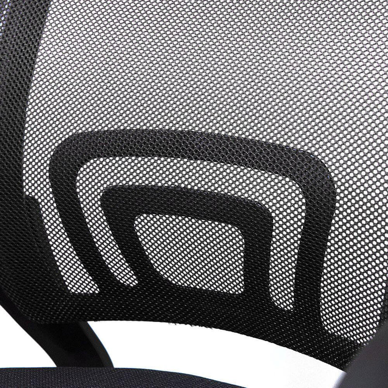 Sedia Poltrona Operativa da Ufficio in Tessuto Net Nera