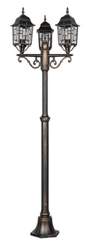 Lampione da Esterno Attacco E27 in Alluminio Ruggine 