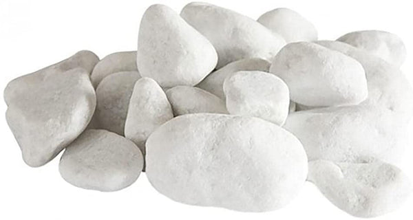 online Set Gravier Blanc 24 Pièces Pierres Décoratives pour Poêles et Cheminées Bioéthanol
