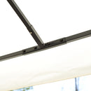 Gazebo da Giardino 300x400x270 cm Struttura in Metallo Telo Impermeabile Color Crema      