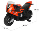 Moto Elettrica per Bambini 12V con Licenza BMW S1000RR Rossa