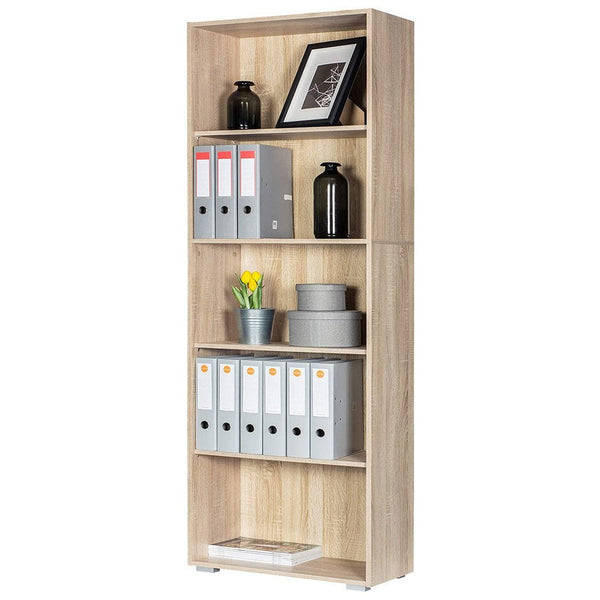 sconto Bibliothèque 5 étagères 60x30x189 cm en bois MDF naturel