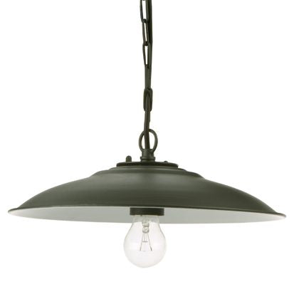 sconto Grande Lampe Suspendue Couleur Grise pour Extérieur Livos Antico Plate Line