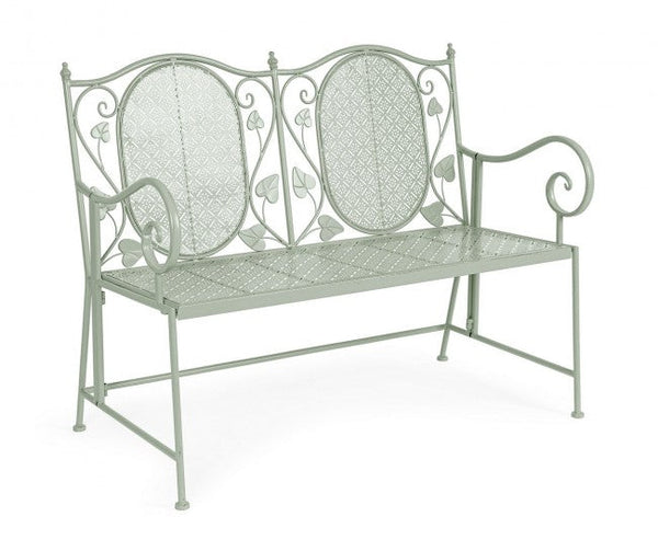 Banquette 2 places Harriet 115x60x92 cm en acier sauge prezzo