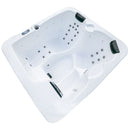 Vasca Monoblocco Cleopatra per 3 Persone 181x164x88 cm in Acrilico Color Legno      