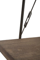 Libreria Raw 119,5x41x185,5 cm in Ferro e MDF Marrone e Nero