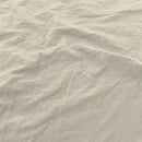 Set Lenzuola Sopra Sotto e 2 Federe Linea Water Washed Crema