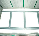 Casetta Box da Giardino in Lamiera 195x122x180 cm 