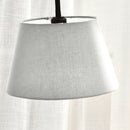 Lampada da Terra con Ripiano in Acciaio e Legno 36x36x165 cm 
