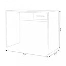 Scrivania Porta Pc Tom Quercia Chiaro 90x45x74 h cm in Truciolare bilaminato Marrone