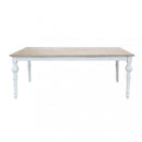 Tavolo Cross 200x100x76 cm  in Legno Bianco