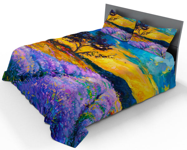 acquista Parure de lit double et taies d'oreiller en coton avec imprimé