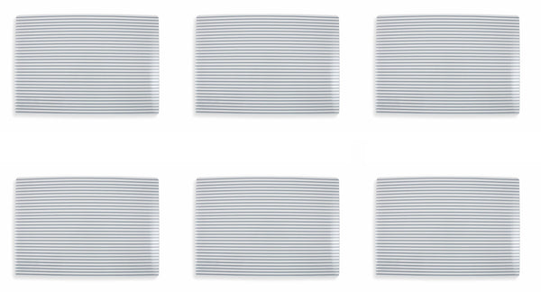 prezzo Lot de 6 sets de table 30x45 cm en PVC VdE Tivoli 1996 Rayures