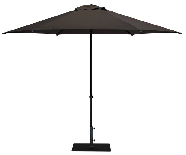 sconto Ombrellone da Giardino Ø3 m Palo Ø38 mm in Alluminio Tessuto Poliestere Trend Taupe