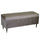 Banc de rangement 115x40xh45 cm en tissu velours beige