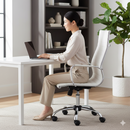 Sedia Poltrona Presidenziale da Ufficio in Similpelle Tosini Dallas Bianco