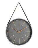 Orologio da Muro 40x6x66 cm Timeline in Legno Grigio