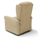 Poltrona Alzapersona Elettrica 2 motori 78x75x110 cm in Tessuto Houston Detroit Camel