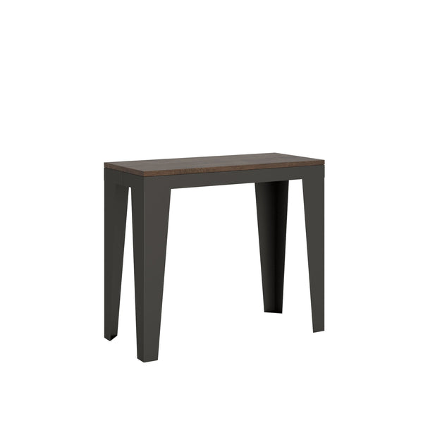 sconto Consolle Allungabile 90-300x40x77 cm in Nobilitato Marrone