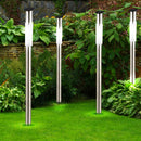 Set 4 Lampade da Giardino Segnapasso H70 1W con Pannello Solare