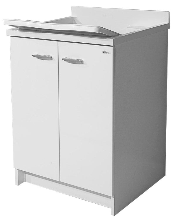 Meuble Lavabo 60x60x85cm 2 Portes Axes en Thermoplastique Blanc Montegrappa Marella avec Panier sconto