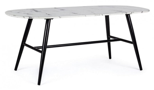 sconto Table basse en marbre 110x50 en verre