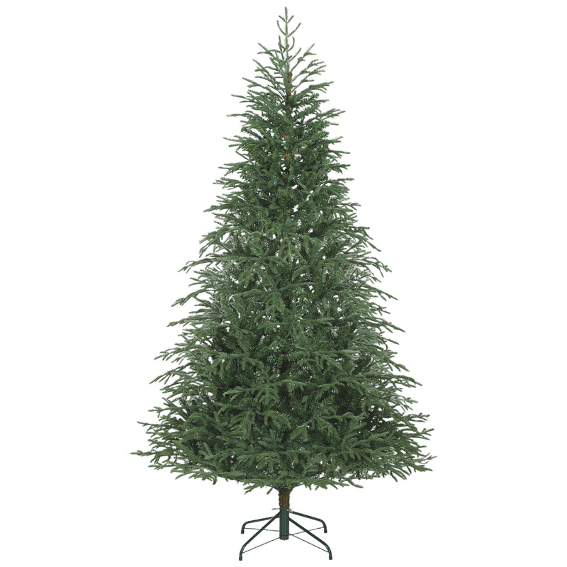 Albero di Natale Artificiale 210 cm 2942 Rami Realistici Base in Metallo Verde      