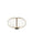 Lampada da Tavolo a LED 50x50xH29 cm in Acciaio e Metallo Mizar Ottone Lucido