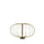 Lampada da Tavolo a LED 50x50xH29 cm in Acciaio e Metallo Mizar Ottone Lucido