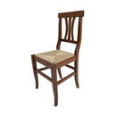 Set 2 Sedie 91x45x43 cm Silvia in legno con seduta in paglia