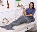 Coperta in Acrilico 180x100 cm Coda di Sirena Grigio