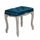 Tabouret Marly 50x36x47 h cm en Velours Bleu