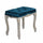 Tabouret Marly 50x36x47 h cm en Velours Bleu