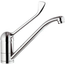 Rubinetto Miscelatore Monocomando Girevole Lavello con Leva Clinica in Ottone Mariani Epic Cromato