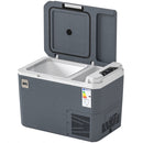 Frigorifero da Auto Portatile 25 L 58x33x38,3 cm con Congelatore e Controllo App in HDPE Grigio      