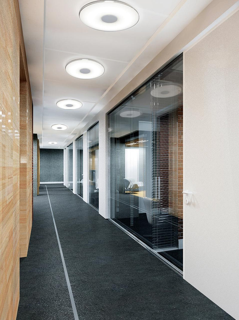 Plafoniera Tonda a LED da Interno 45W Dimmerabile con Telecomando Sovil Bianca