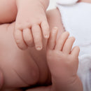 Bambola Bebè Neonato con Tutina Azzurra 43cm JC Toys