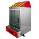Macchina a Vapore per Hot Dog 2000W in Acciaio Inox con Carrello