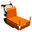 Mini Dumper a Benzina 71x156x99 cm Trasporto Materiali Cingolato Arancione 